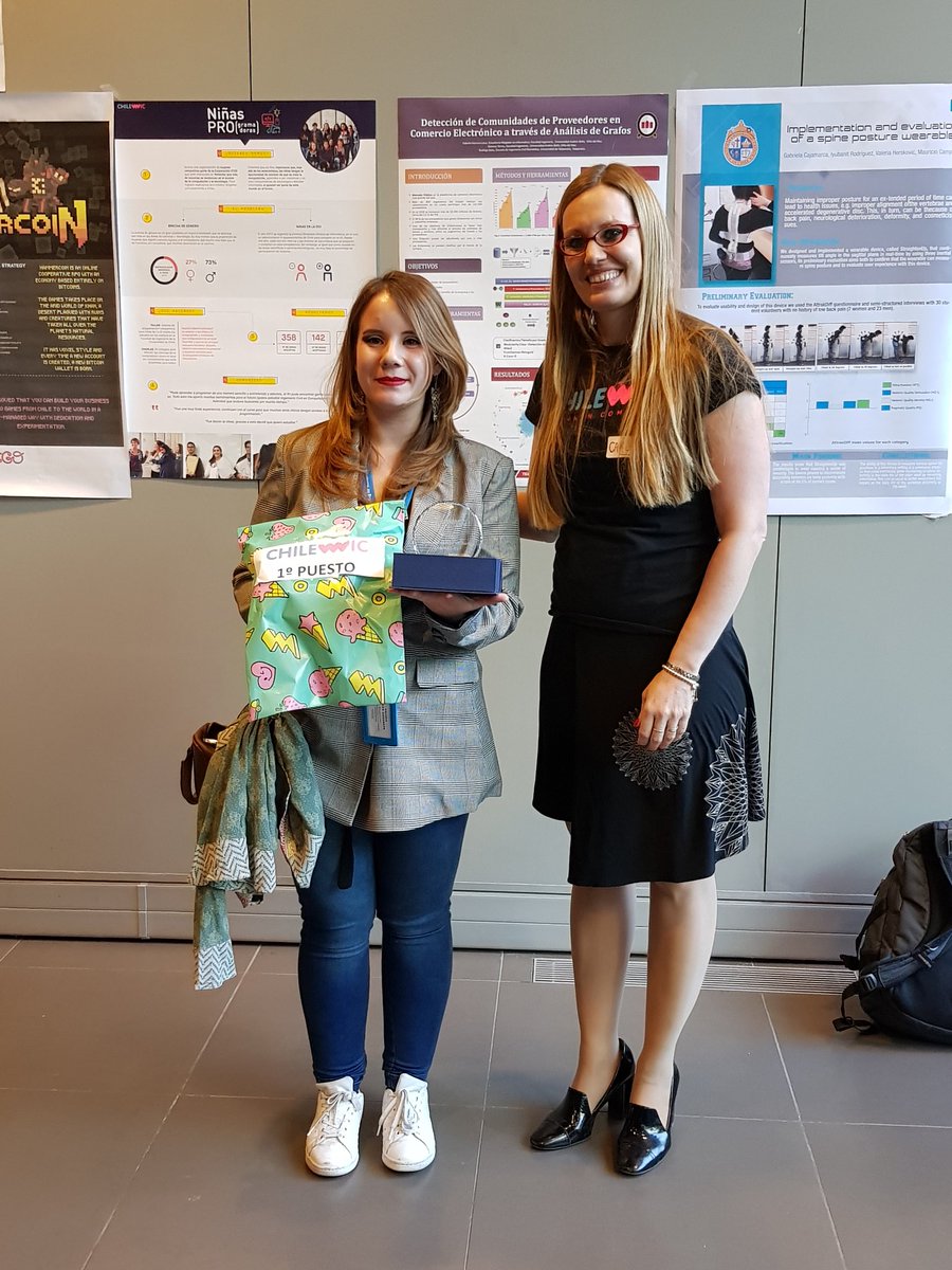 dccuchile's tweet photo. Premiación de posters en @ChileWic  gracias chicas por ser parte de este evento. https://t.co/ZbA05qu6l8