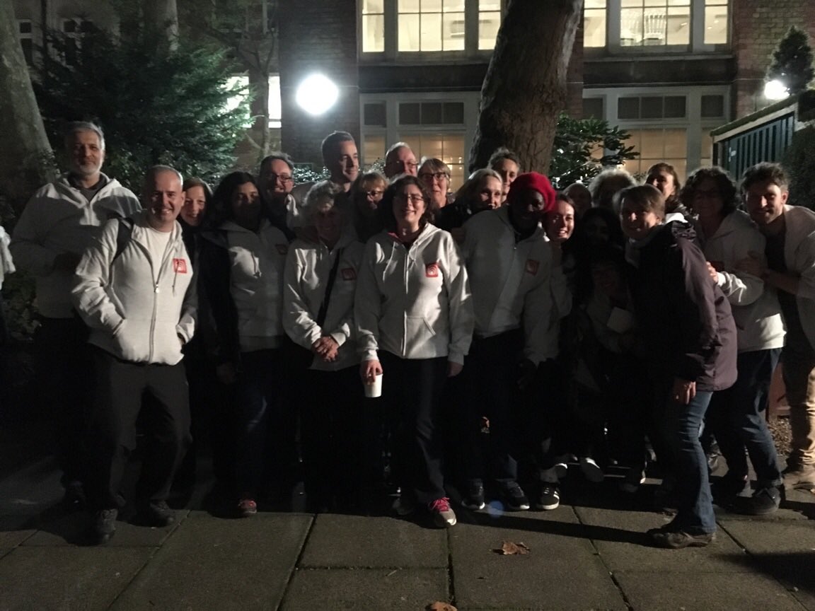 StJPiccadilly's tweet photo. Team #sleepout at St James’s. There’s still time to sponsor them before you curl up in bed! j https://t.co/9j7YKlhKbj