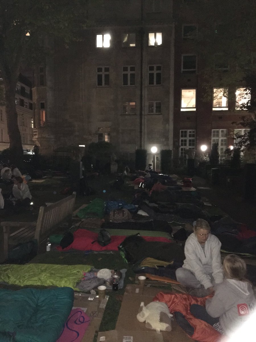 StJPiccadilly's tweet photo. Team #sleepout at St James’s. There’s still time to sponsor them before you curl up in bed! j https://t.co/9j7YKlhKbj