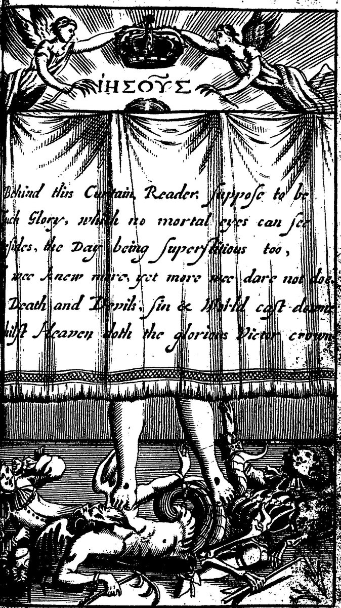 In my reading of Particular Baptists, this clip from a Benjamin Keach book is the closest you get to an image of God in their literature.