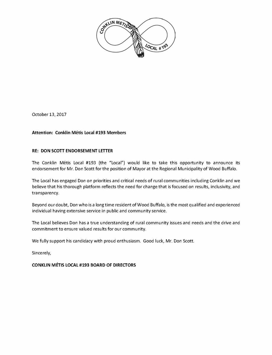 CRDAC's tweet photo. We are pleased to endorse @DonaldKScott for Mayor in #ymm! Look forward to working with you in your new position. #ymmvote https://t.co/OKUNX11l5E