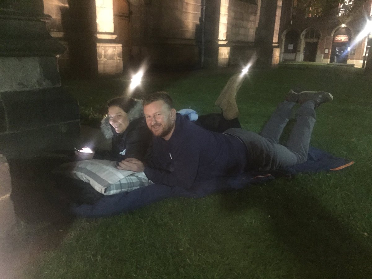archerproject's tweet photo. Settling down for the night #ACEsleepout4CAP https://t.co/xE7lmqVcKD