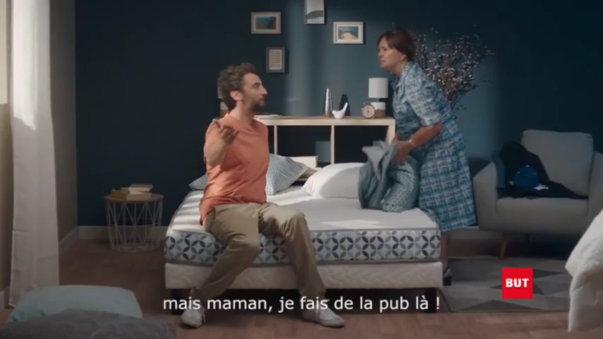 GeraldineVer's tweet photo. Coucou le sexisme chez But ! Bah oui pcq maman ne peut pas s’empêcher de faire le lit de fiston alors que lui "fait de la pub" #vive2017 https://t.co/3BmZ3NQZgo