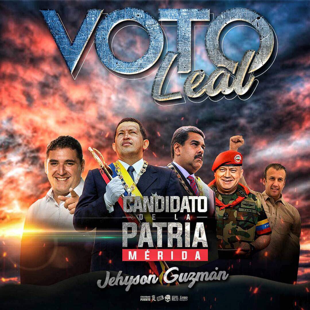 AquilesPsuv_4F's tweet photo. El voto #VotoLeal a @JEHYSONGUZMAN  candidato hijo leal al legado de Hugo Chavez #N3313Oct https://t.co/GOEyB4Zk3g