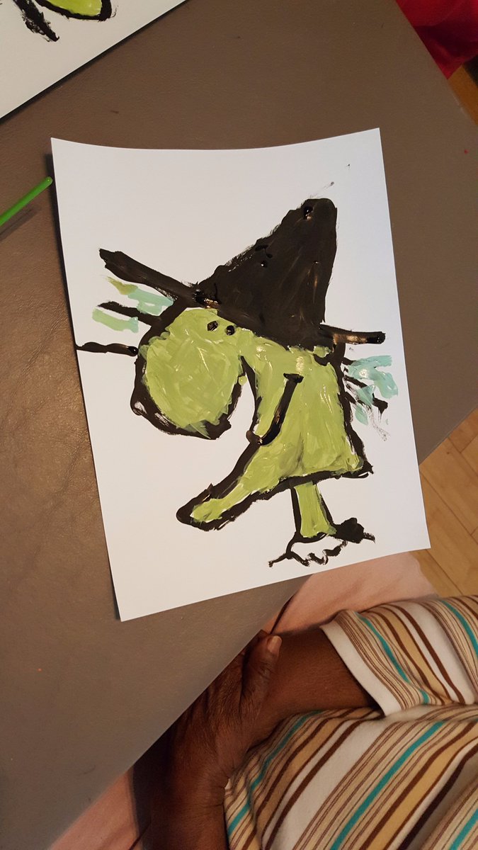 puppatoons's tweet photo. In doing #ArtTherapy with my seniors at a personal care home yesterday, my ladies not only did a stellar job of carefully following instructions but made HILARIOUS #halloween witches!! https://t.co/hiKFT4Hj4p