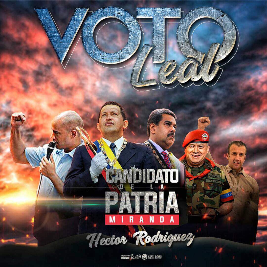 AquilesPsuv_4F's tweet photo. El voto #VotoLeal a @HectoRodriguez hijo leal al legado de Hugo Chavez #N3313Oct https://t.co/xotnimPwan