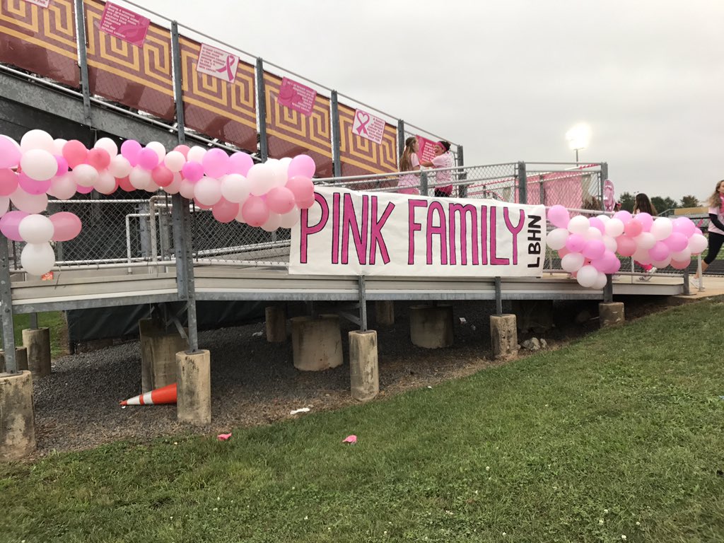 BroadRunSports's tweet photo. Pink Game v. Parkdale. Spartans supporting #LBHN https://t.co/xkvqE6qVJB