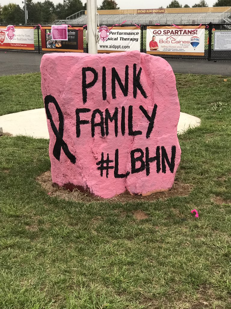 BroadRunSports's tweet photo. Pink Game v. Parkdale. Spartans supporting #LBHN https://t.co/xkvqE6qVJB