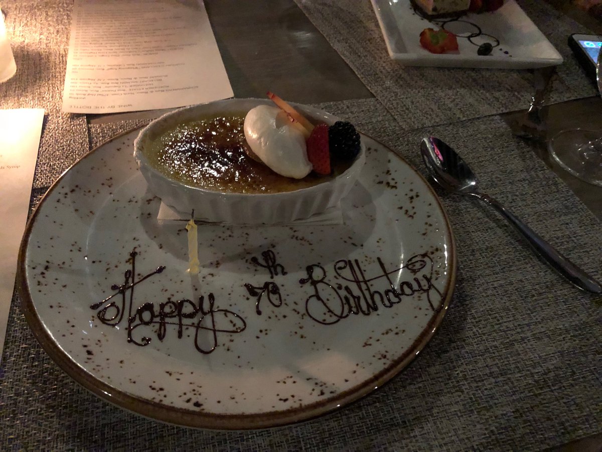 marycgeer's tweet photo. A big shout out to Jennifer @ojaivalleyinn for making my 70th birthday so special!  What a surprise! https://t.co/832w67VGl0