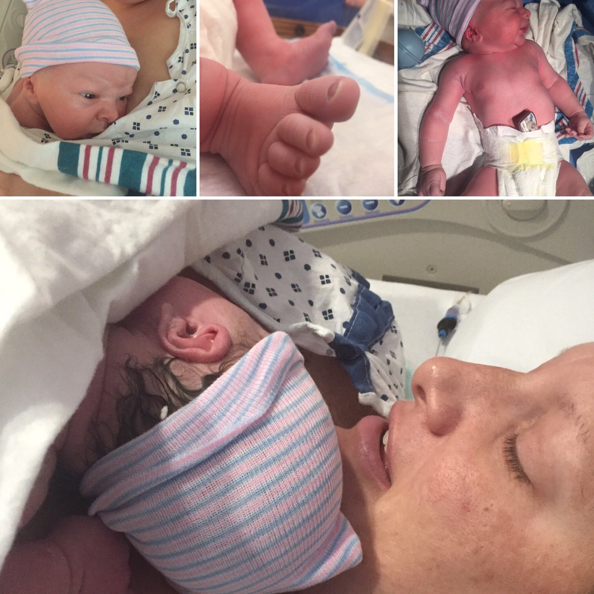 walshhoops's tweet photo. What an amazing day! God is so good! Welcome to the world Baby Dub! Mom and baby are doing fantastic! #teamwalsh #momistough #classof36 https://t.co/3ZN0BanIlw