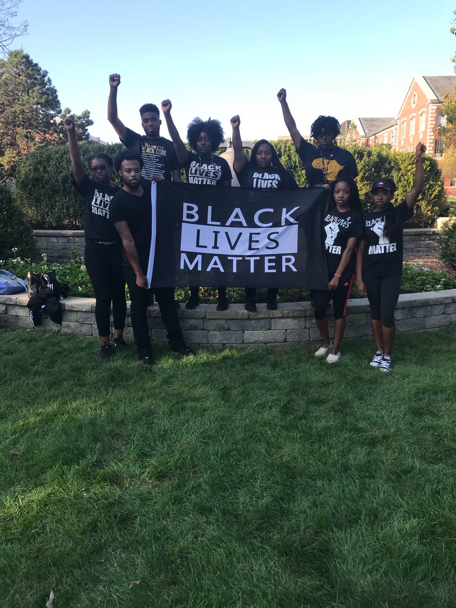 NAACP_ISU's tweet photo. Thanks to everyone who came out &amp; supported the Take A Knee protest today! ✊🏾 https://t.co/zpxADouhDS