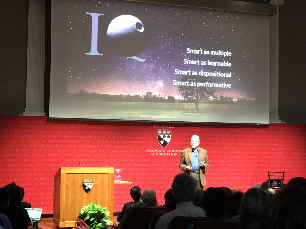 UKnowHGSE's tweet photo. David Perkins: Defeating the “evil empire of IQ,” which said that “smart” is one thing, and that it can’t be changed #PZ50th https://t.co/BByRPj78O3