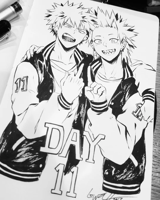 #inktober2017 day 11 - reposting bc i deleted the original tweet by accident #bnha 