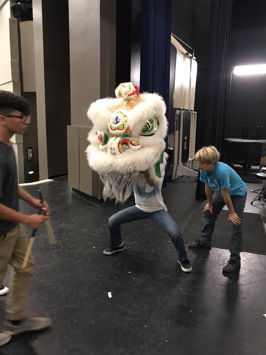 Friday means Chinese Lion Dancing.