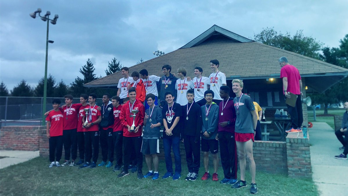 LenapeXC's tweet photo. The varsity team took second place to Cherokee High School at the Burlington County Open '17 meet with Cinnaminson High School taking third. https://t.co/owV6izsB9N