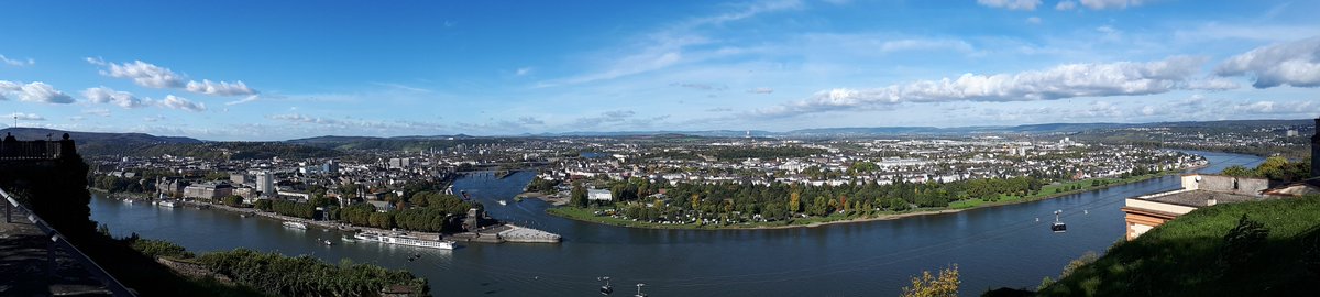 S_TRAVEL's tweet photo. https://t.co/JTprz6fAof visits @GermanyTourism this month and it couldn't be more beautiful! #germany #Koblenz #Rhine #travel #cablecars https://t.co/7Q3NVslGap