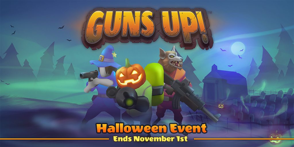 gunsupgame's tweet photo. #GUNSUPgame Halloween Event is a go! So come and earn some spook-tacular rewards! @SonySanDiego @valkyrieent https://t.co/YBhVZsUhmc https://t.co/lXGZkjpwPP