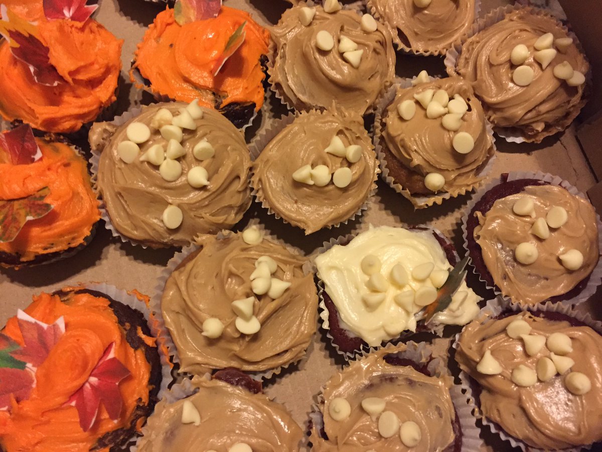 CRUKHull's tweet photo. Spent all night baking... #redvelvet #coffeecake #stickyginger #doublechocolate #edibleleaves BAKE SALE AND TOMBOLA tomorrow #ANLABY #hull https://t.co/rFz7Ifthsn