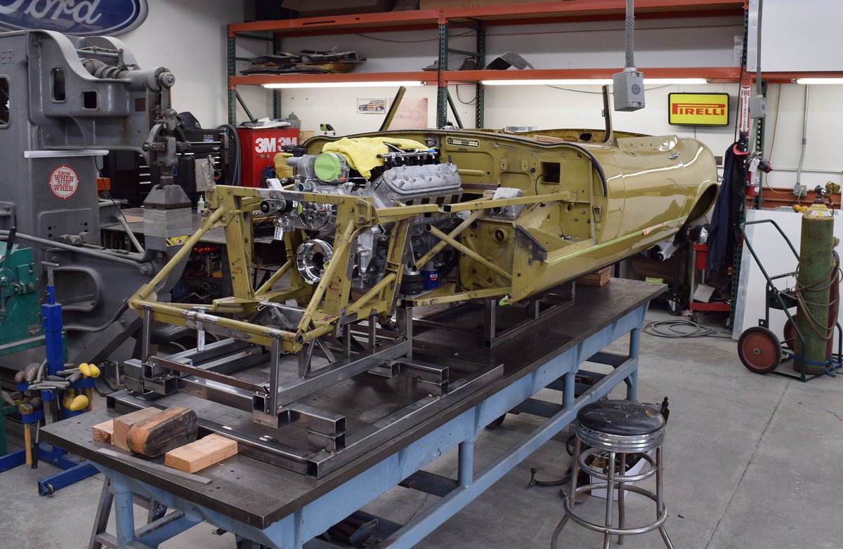We have 2 cars to deliver for <a href="/SEMASHOW/">SEMA Show</a> but also working on the Jaguar Etype, bringing in the front end track width to allow for deeper dish