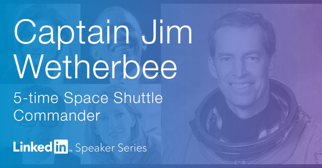 LinkedIn's tweet photo. From orbit to the office, lessons learned in space can be applied to everyday life. Join us for our next #InSpeaker: https://t.co/42X4UdJYou https://t.co/hL8el7ED55