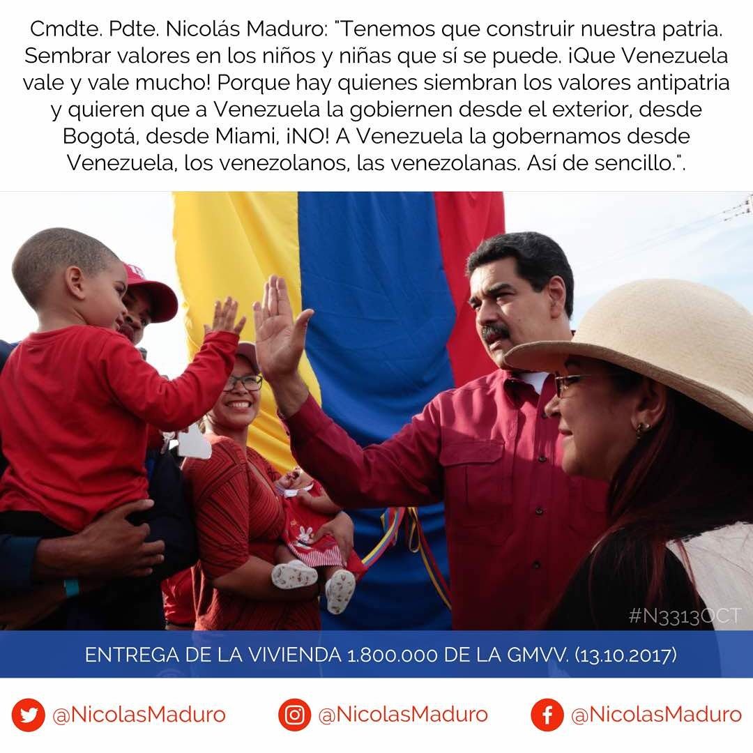 wilferbasa's tweet photo. #N3313Oct tenemos que construir la nueva Patria para las nuevas generaciones. @NicolasMaduro https://t.co/3jiszEzdo8