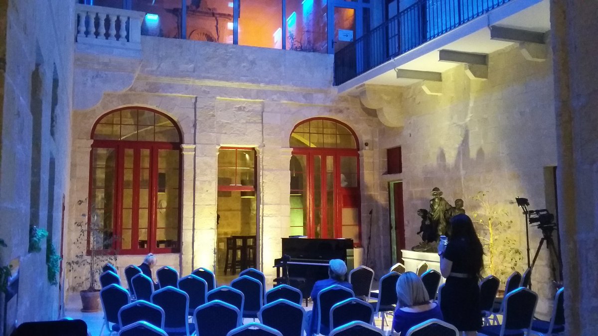 A stunning venue to #premiere newly discovered piano works by #AClockworkOrange author #AnthonyBurgess at Palazzo de la Salle!