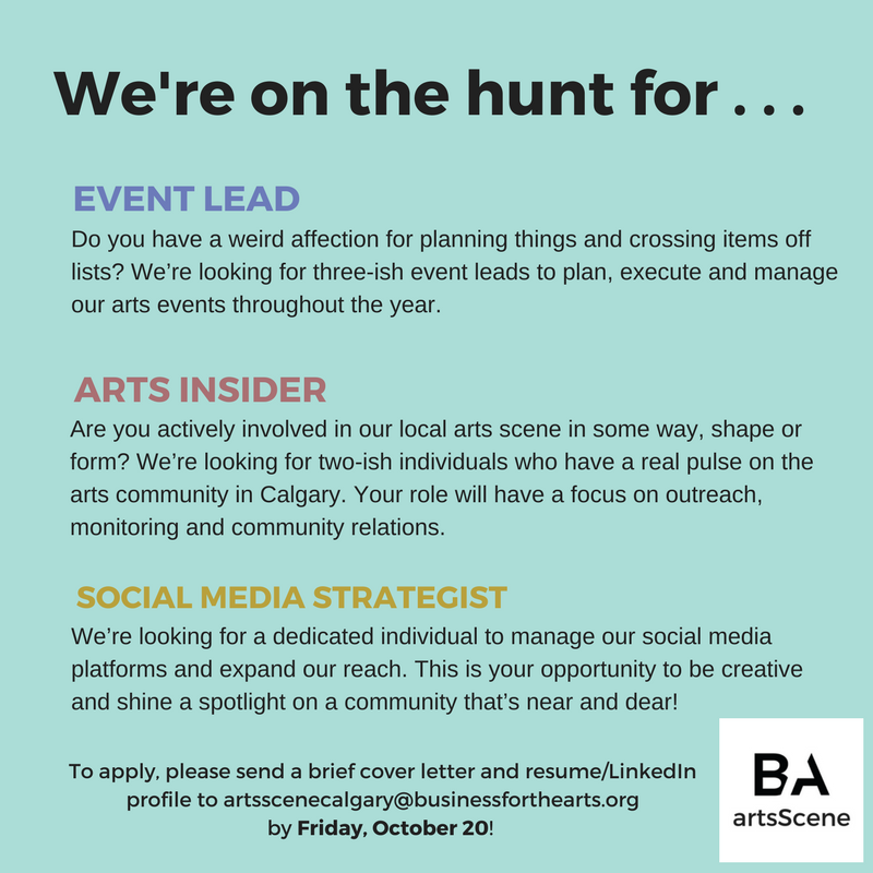 artsScene Calgary tweet media