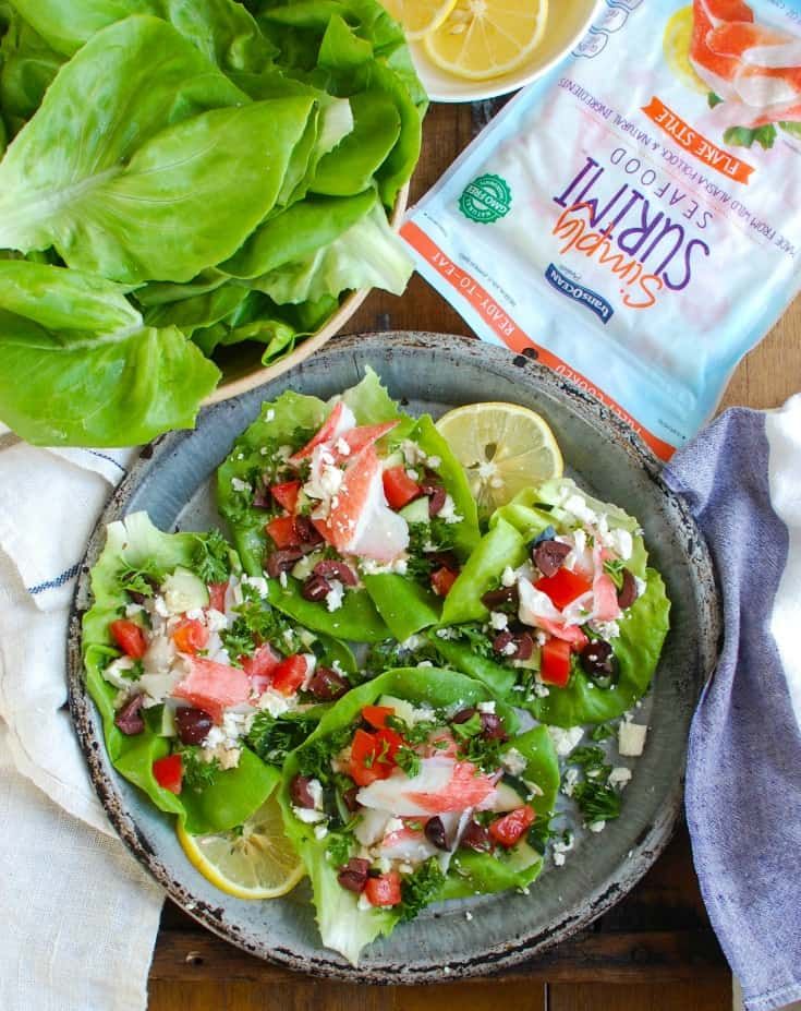 ohiogirl444's tweet photo. Add these Mediterranean Surimi Lettuce Wraps to your lunch routine! https://t.co/YOUqxLV7db #ad #simplysurimi #transoceanproducts #seafood https://t.co/wZDO0ISmih