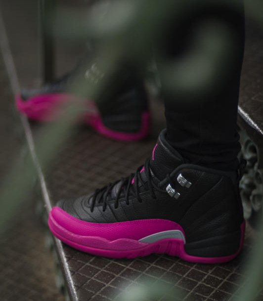 retro 12 deadly pink