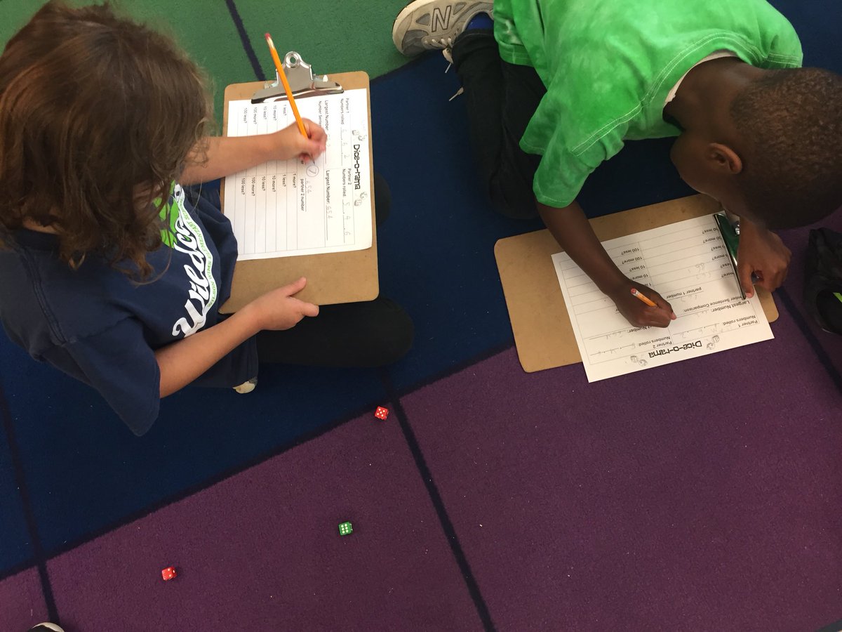 KimSweeney2's tweet photo. With partners, we generate the largest possible 3 digit numbers, compare, and skip count!  #partnermathtalks! https://t.co/XqB0JMHHZ4