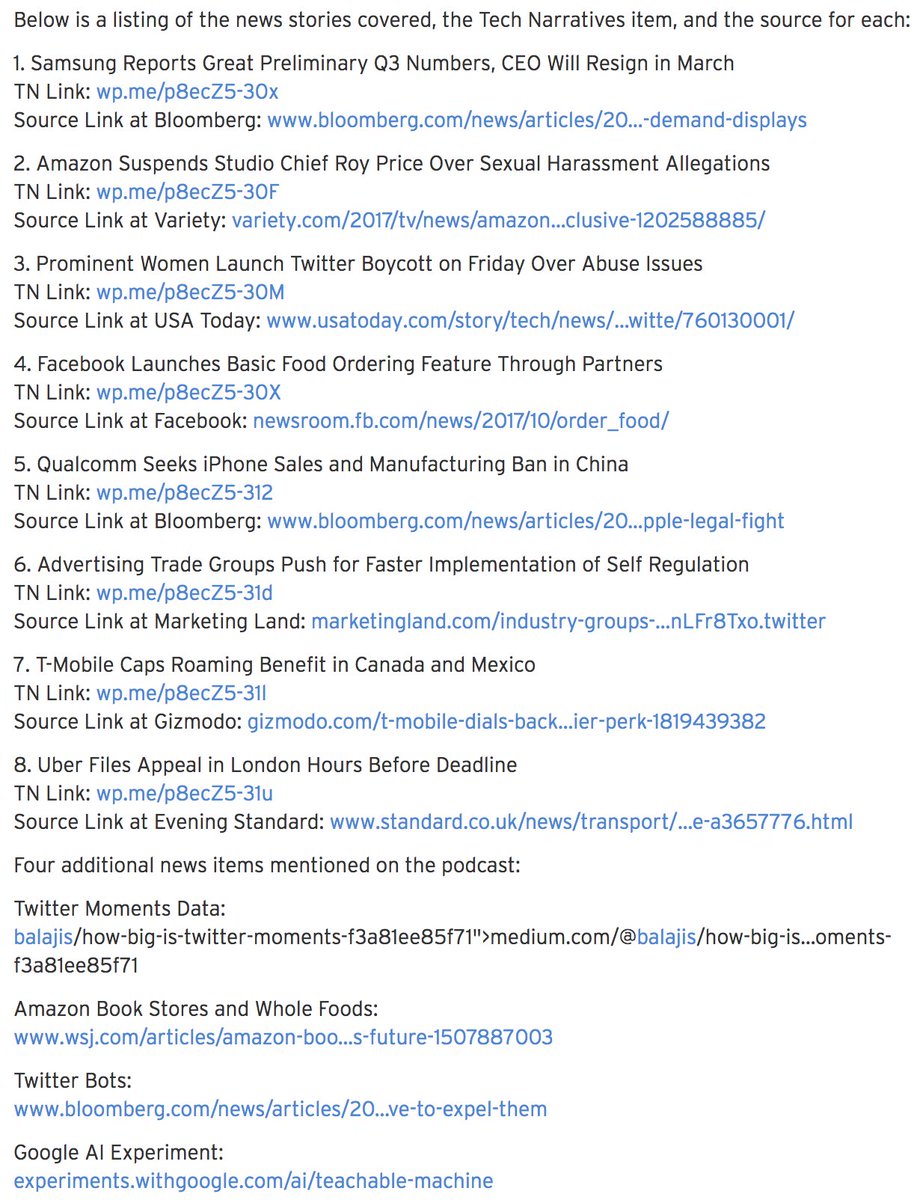 technarratives's tweet image. Daily Podcast Episode 77, for Oct 13, is up now on SoundCloud and soon in your podcast app: soundcloud.com/user-500920953… technarratives.com/2017/10/13/dai…