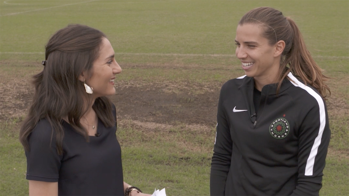 ThornsFC's tweet photo. Tune in to #TimbersIn30 as @TobinHeath discusses the #NWSLChampionship game from Orlando. Show airs at 6:30PM on @fox12oregon #BAONPDX https://t.co/ANLTO9Vjvk