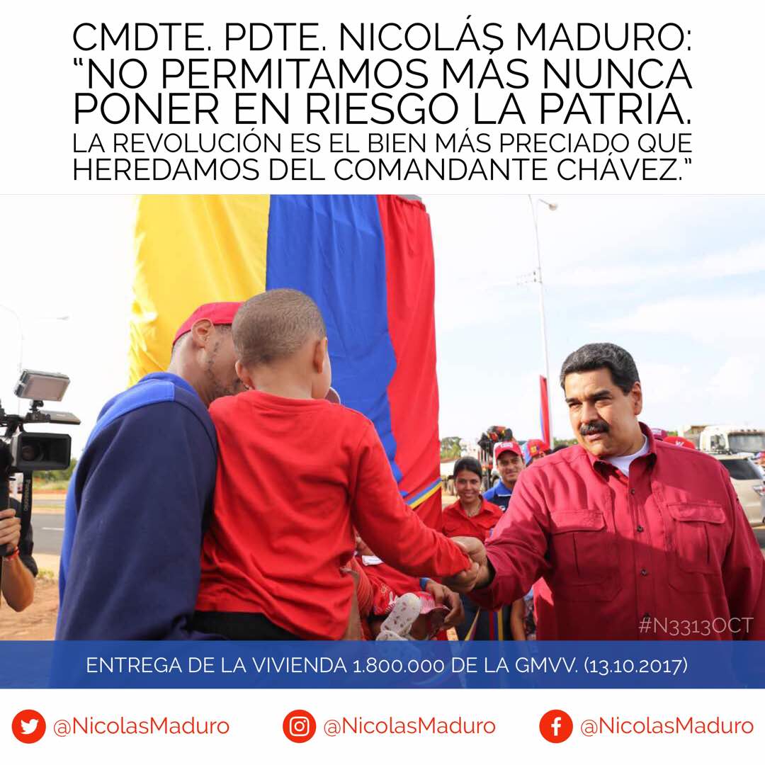 untipochavista's tweet photo. Que nadie nos robe la alegría, aunque tenemos un gran guardián, debemos prepararnos para proteger estos logros #GMVV1MILLÓN800MIL #N3313Oct https://t.co/GdIZEbWArG