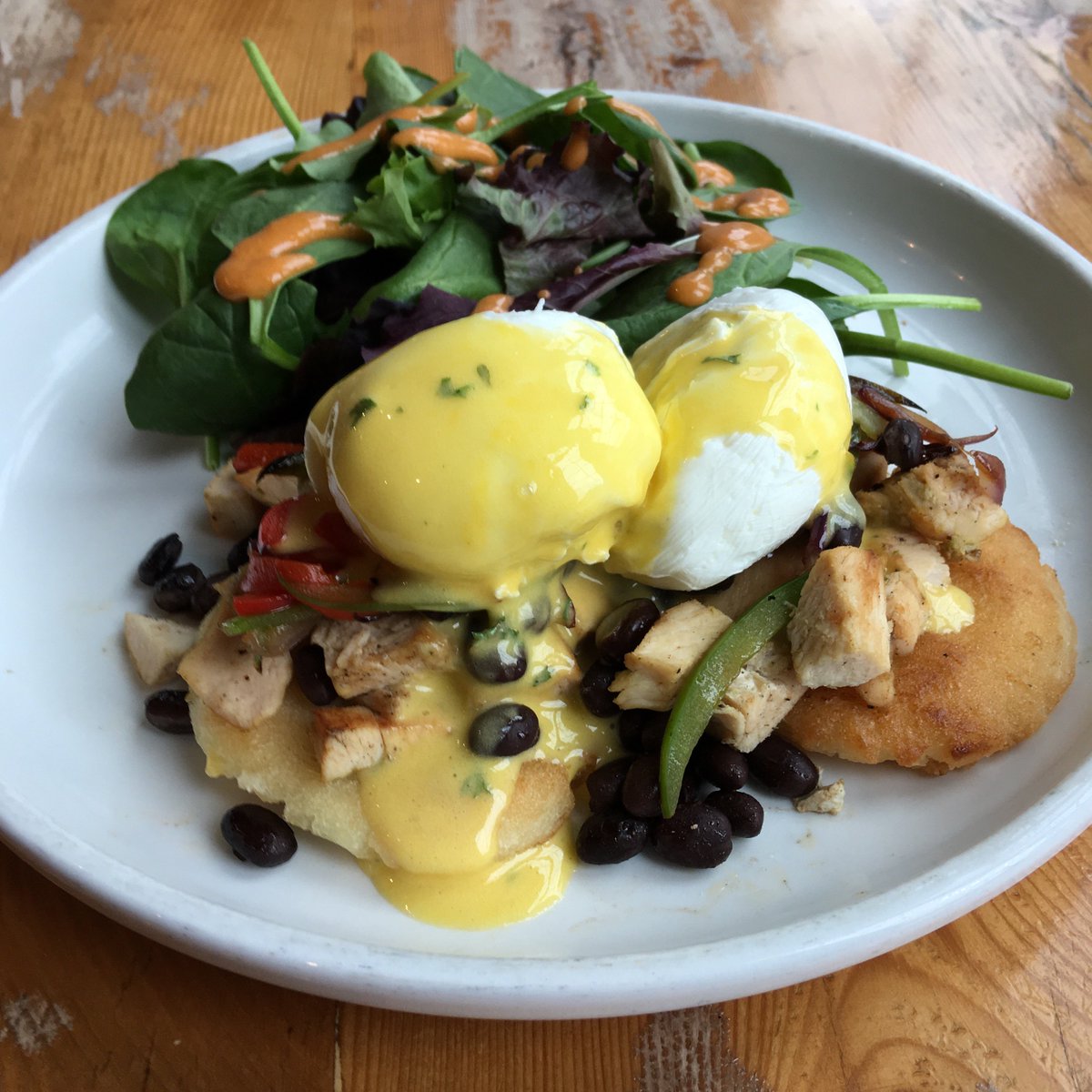 andgrain's tweet photo. This Weekends Special... Colombian Benedict &amp; yes the arepas are made from scratch #brunch https://t.co/fuEZS1U2WT