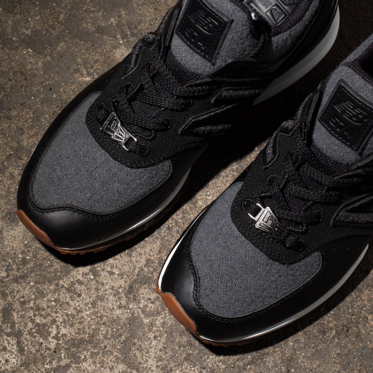 new balance 574 sport new era black grey