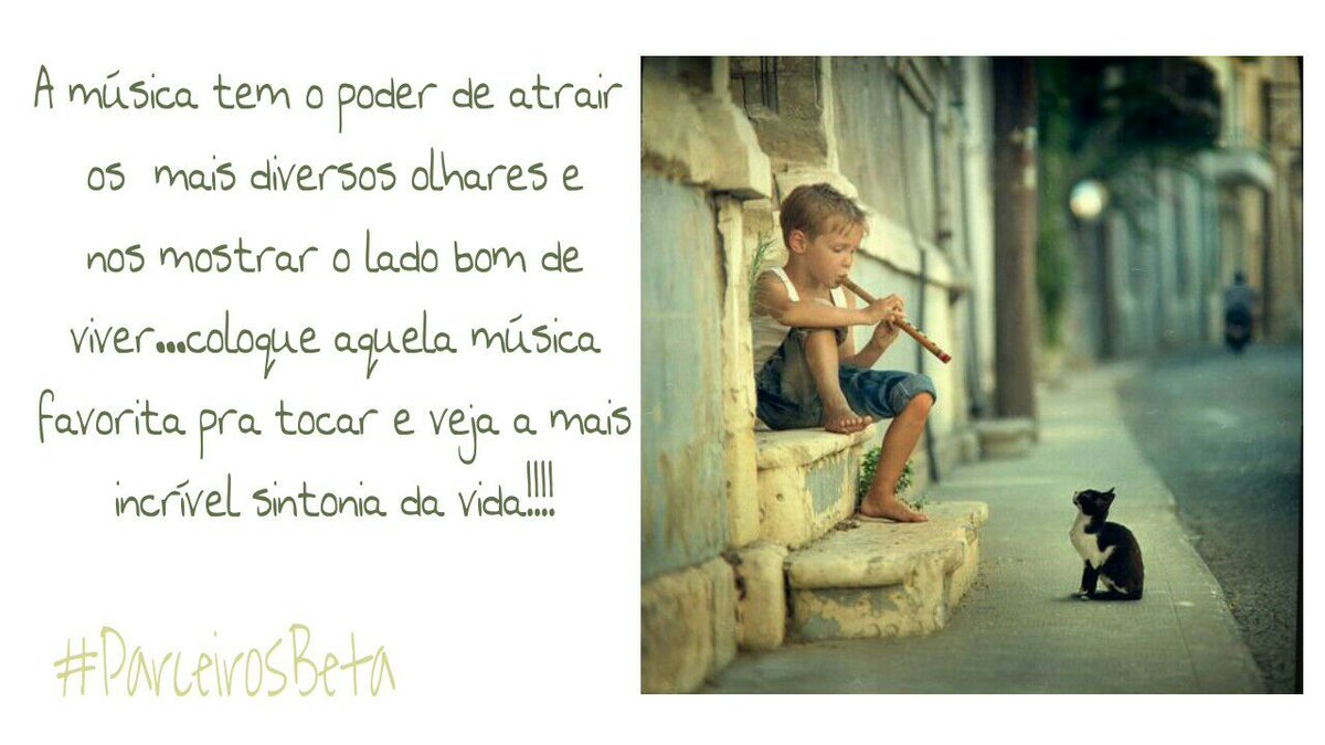 Música acalma 
#ParceirosBeta