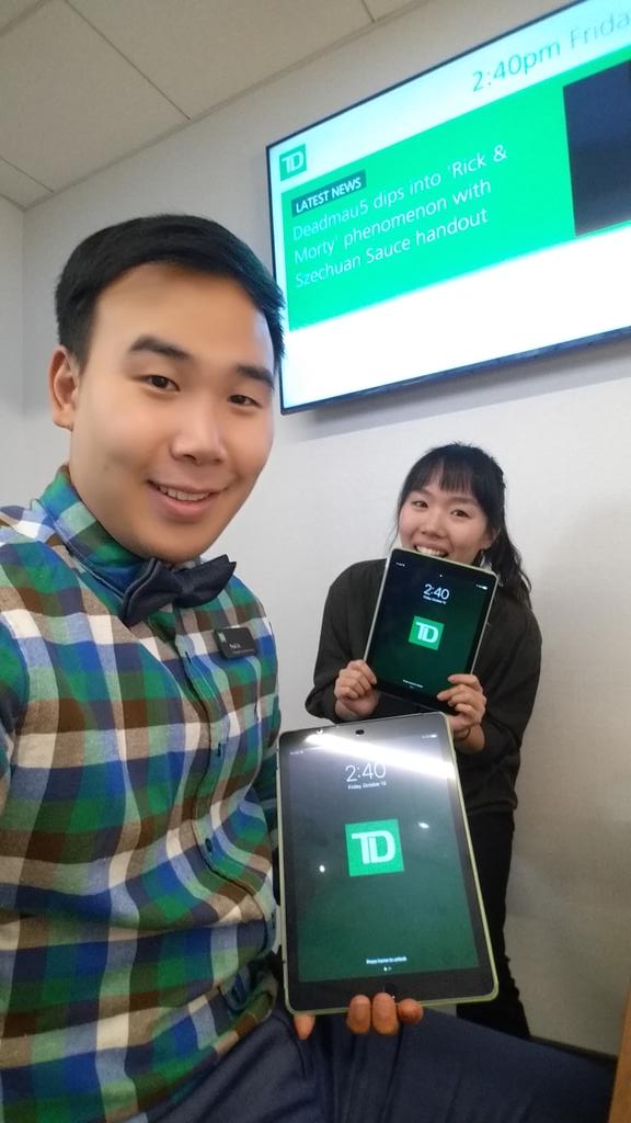 Tower MCS promoting TD MySpend all day! #iamdigitalready #towerpower @SilviaL_TD <a href="/bcobban03/">Brenda Cobban</a> @AndrewP_TD @MauroManzi_TD <a href="/sonesh_mistry/">Sonesh Mistry</a>