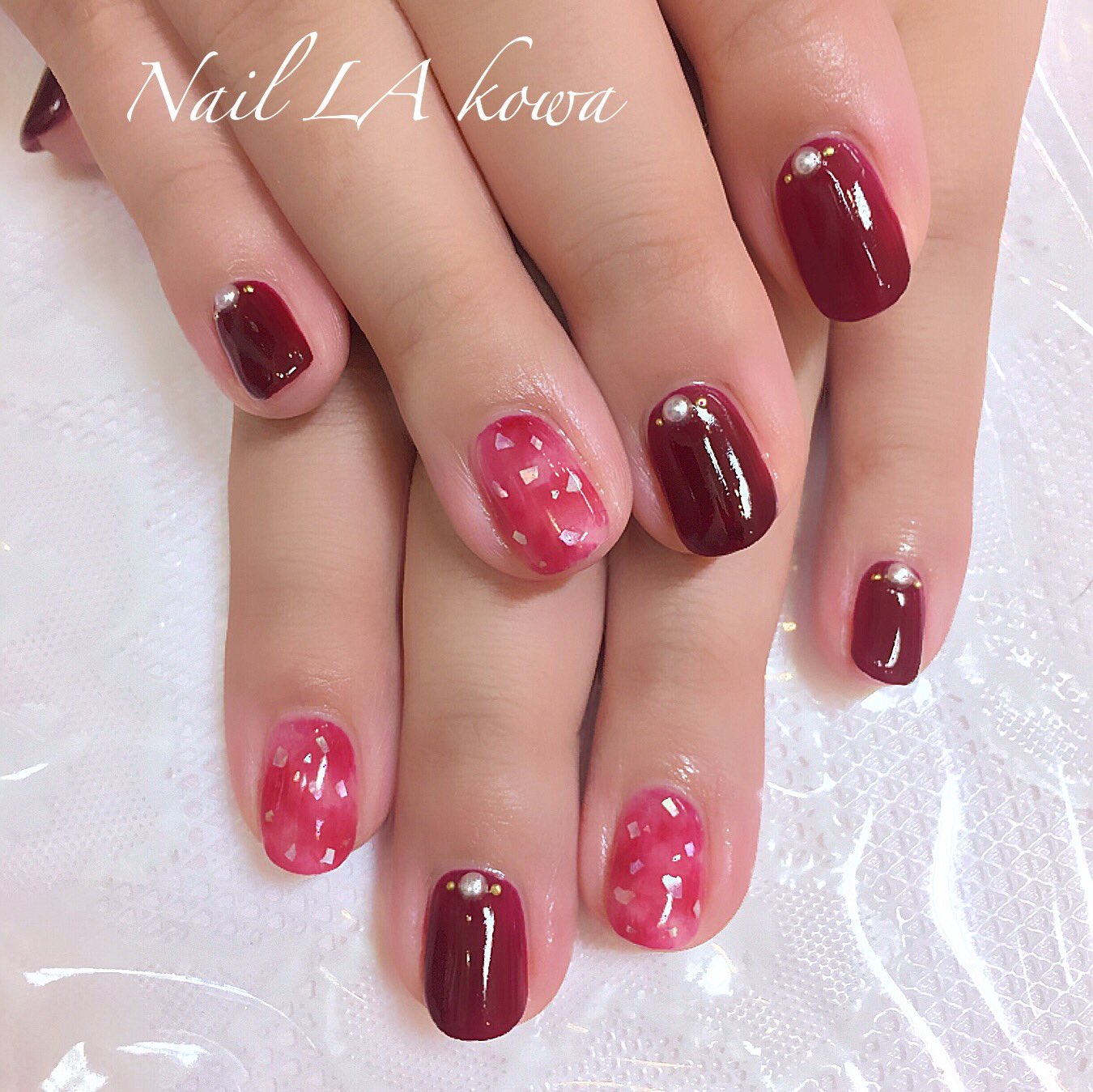 Nailラコワちゃん 赤ネイル 赤ネイル Rednails ボルドーネイル マーブルネイル 秋ネイル 冬ネイル 大人ネイル ネイルラコワ Nail Lakowa ラコワ Nail ザプリンスパークタワー東京店 港区ネイルサロン T Co ctkgnvqa Twitter