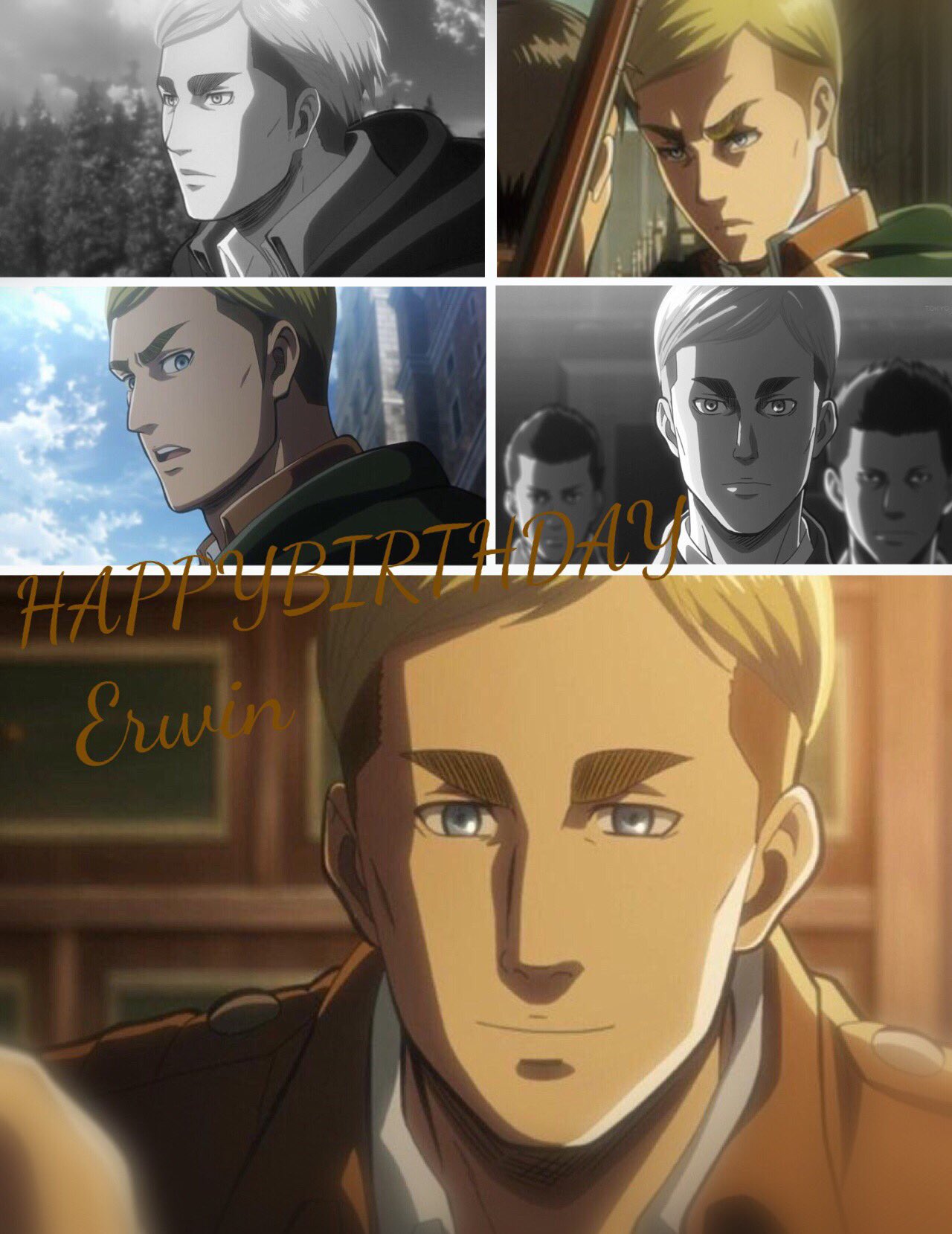 柊もも Happybirthday エルヴィン 団長でしっかり者 心臓を捧げる姿がかっこいいです 優しい笑顔が好き W エルヴィン スミス生誕祭17 進撃の巨人 気になった人お迎え T Co Ij7pygqdm3 Twitter