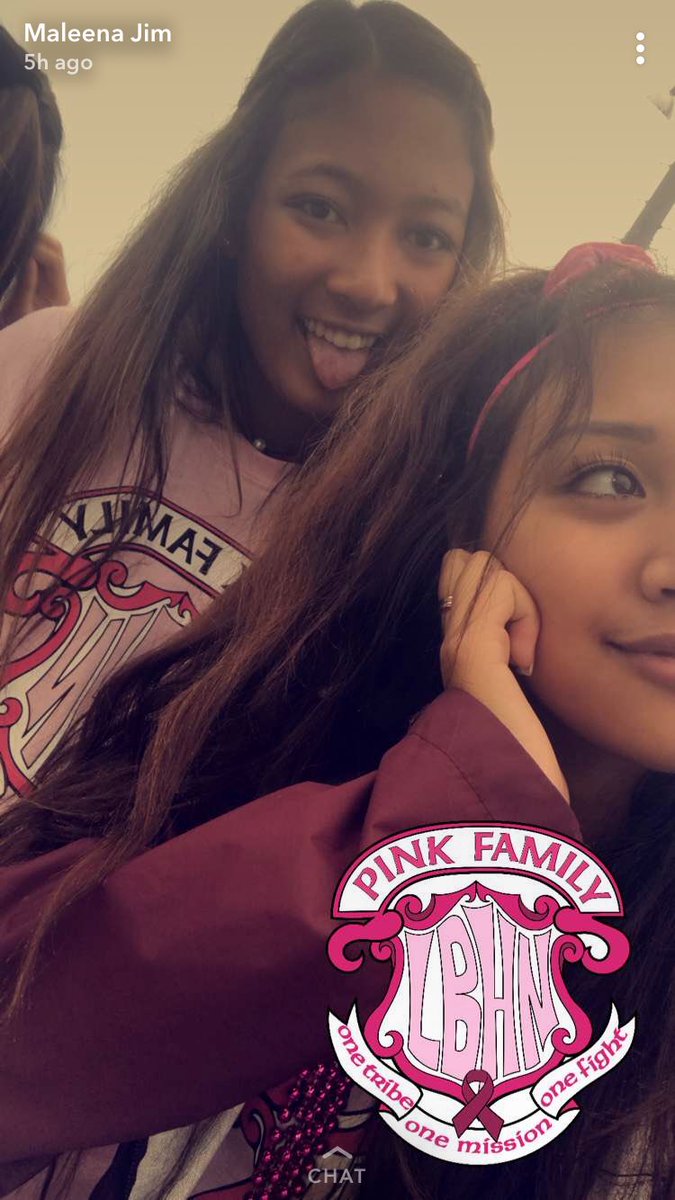 #PinkFamily Snapchat Filter in action!!