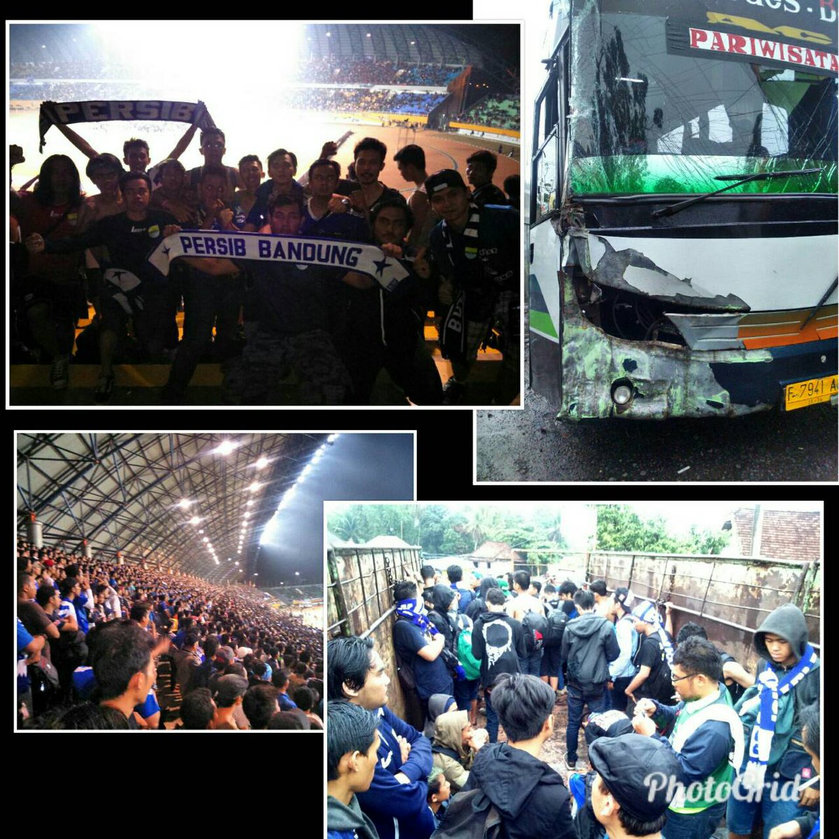 giya_andriana's tweet photo. Tabrakan jeung truk, bis KO lanjut ka stadion ti ogan ilir cuaca hujan truk ugal"an da hayang buru nepi @olegunnnn #isl2014 https://t.co/HJFhBjf7Qt