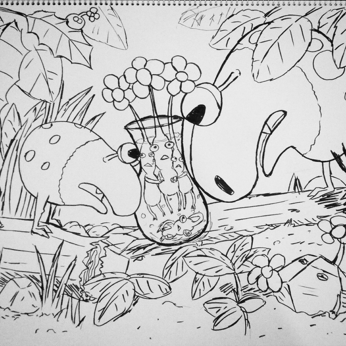 Featured image of post Pikmin Coloring Book Break down walls defeat giant bosses and build bridges with all your pikmin