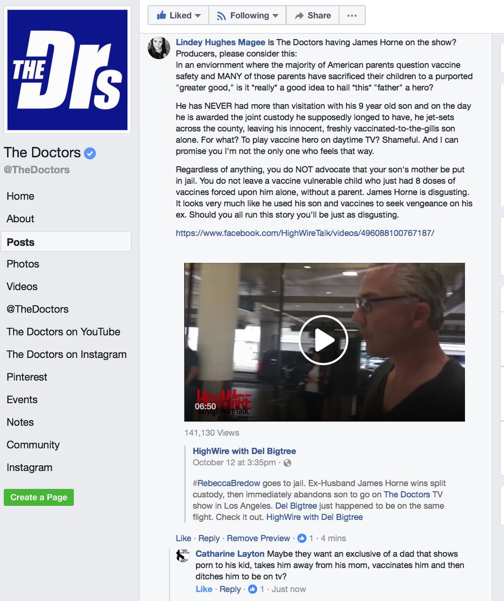 lindeymagee's tweet photo. .@TheDoctors James Horne is disgusting. Certainly u r discerning enough 2 nix having him on the show n light of THIS? #DrsNOTdonahue #Vaxxed https://t.co/8CWG1L1j2i