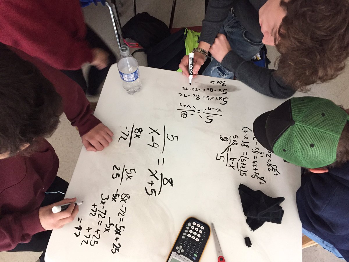 AKingMath's tweet photo. Love the collaboration on my dry erase tables! #ITeachMath #algebra1 https://t.co/wbEZhOorRn