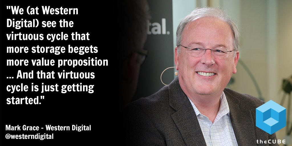 theCUBE's tweet image. Mark Grace from Western Digital on theCUBE #LetDataThrive #theCUBE