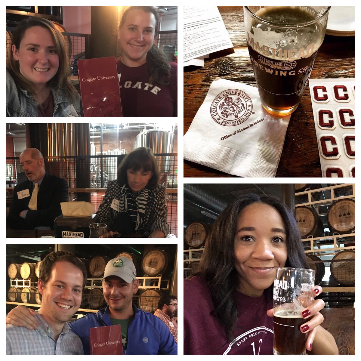 ColgateClubCLE's tweet photo. Happy #ColgateDay from the 216! thanks for coming out to @MastheadBrewing to celebrate @colgateuniv ! https://t.co/lQ0ge136m9