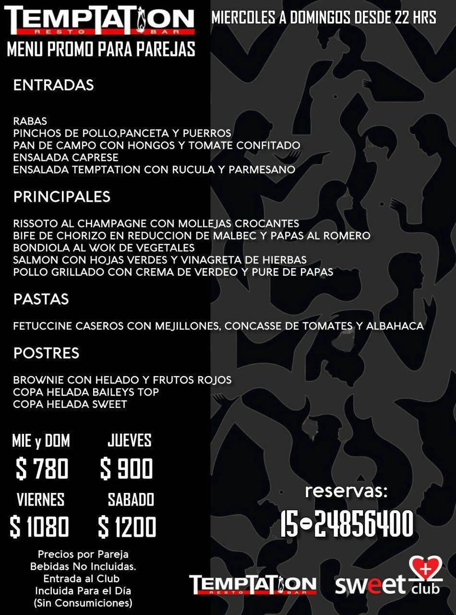 restoTempTaTion's tweet photo. Este próximo domingo los esperamos a todos para una noche de misterio y seducción.. ✨Noche de antifaces ✨
https://t.co/PtcoKiwpiW https://t.co/4gk6El12Go