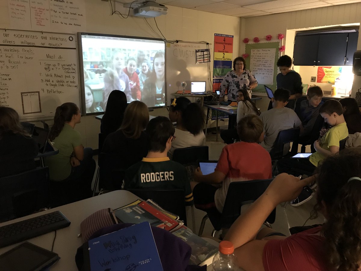 ButlerELAwrkshp's tweet photo. A great discussion with our friends in Ontario, Canada!  Thank you! @VictoriaBee3 #GRAMonster #Butler_Bulldogs #SDWlit https://t.co/XtltgF2WQ1