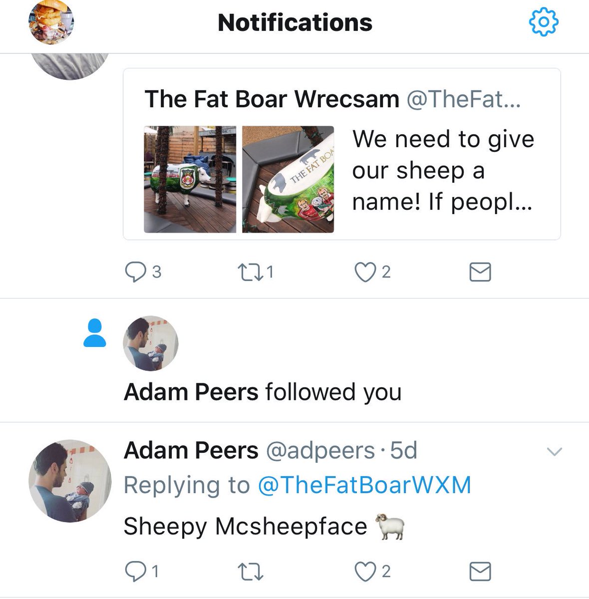 The results are in! Sheepy mcsheepface was the winner! Thanks to <a href="/adpeers/">Ad Peers</a> for the suggestion! We’ve dm’d ewe!