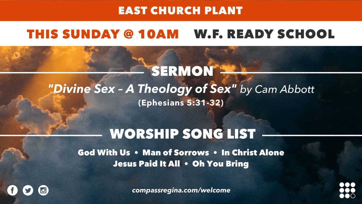CompassRegina's tweet photo. Here's what you can expect this Sunday at our East Church Plant.
https://t.co/SRS8SgtVJr
#CompassRegina #ReginaSK #YQR https://t.co/TMyggE1jNn